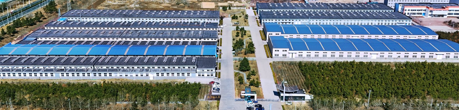 Factory exterior street view