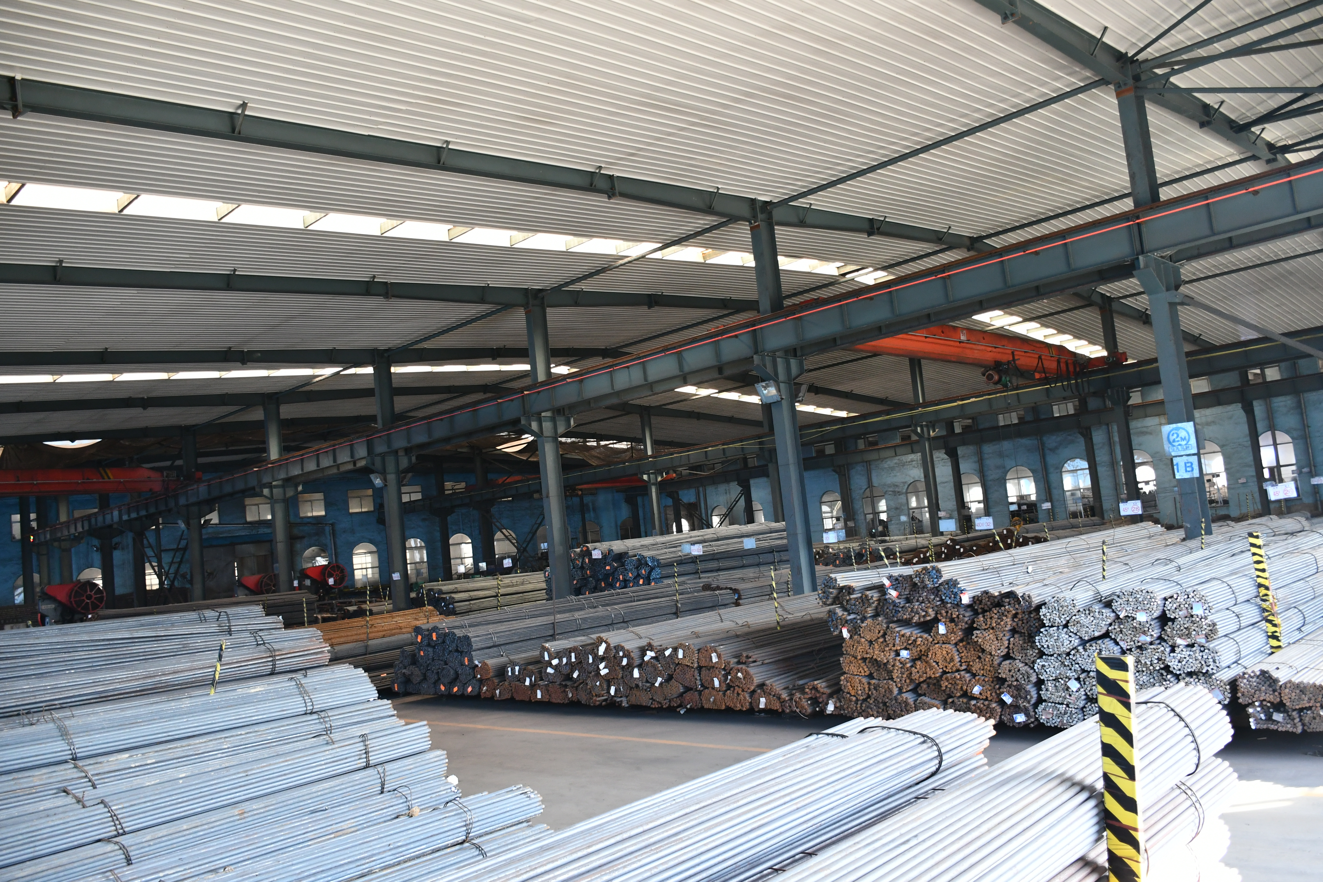 Steel material storage